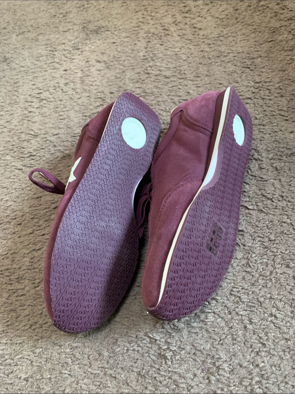 Michael Kors Burgundy MK Logo Lace-Up Sneakers - Picture 5 of 5
